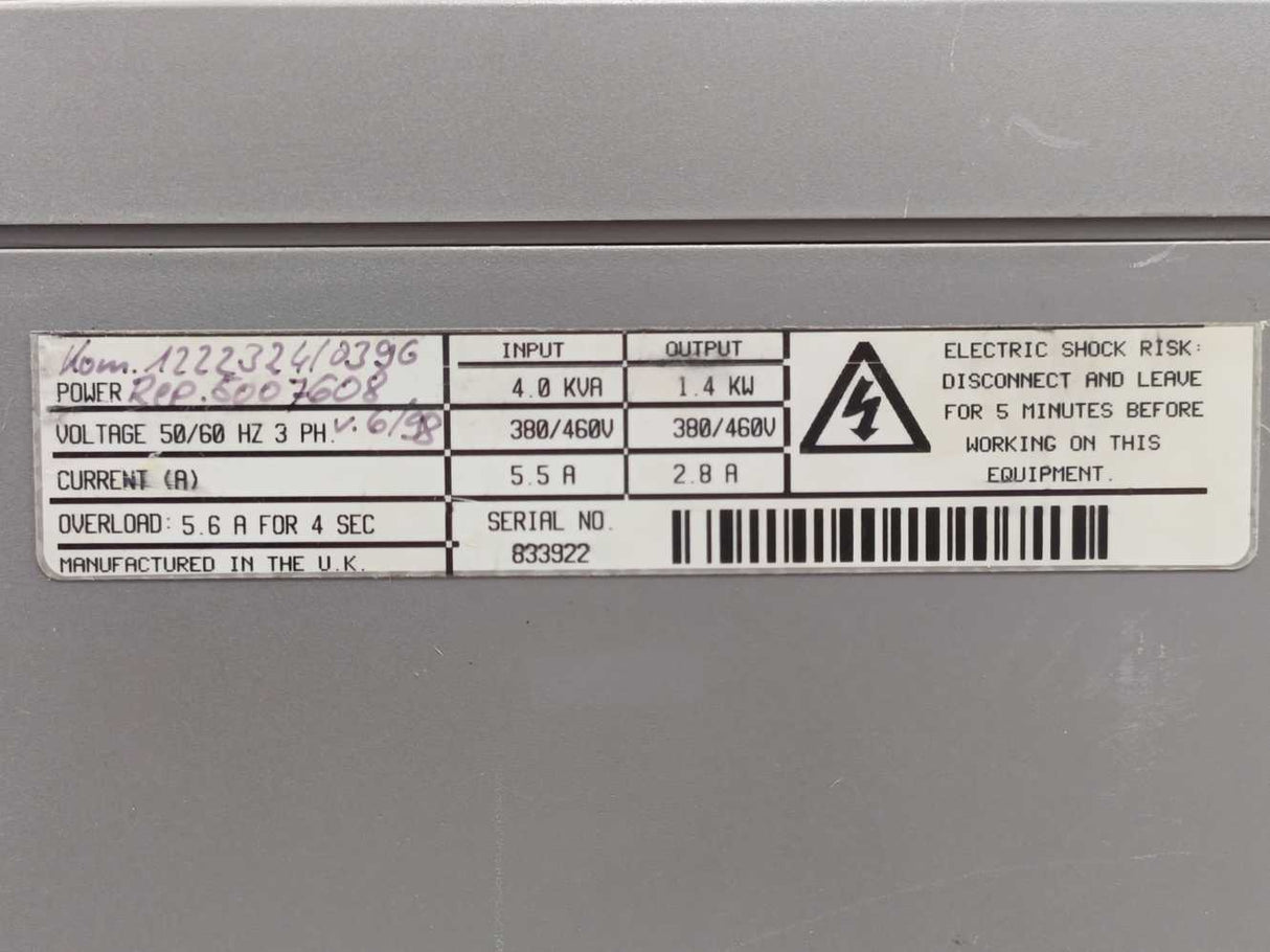 Stöber DBE140 1.4kW Servo Drive. mechanical damage
