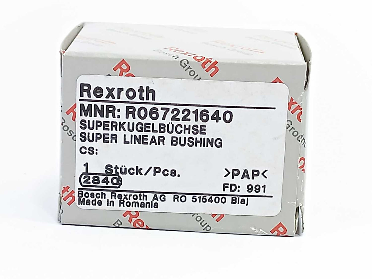 Bosch / Rexroth R067221640 KBB-16-DD, SUPER LINEAR BUSHING