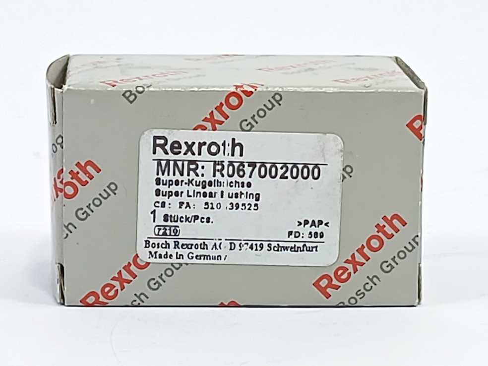 Rexroth R067002000 SUPER LINEAR BUSHING