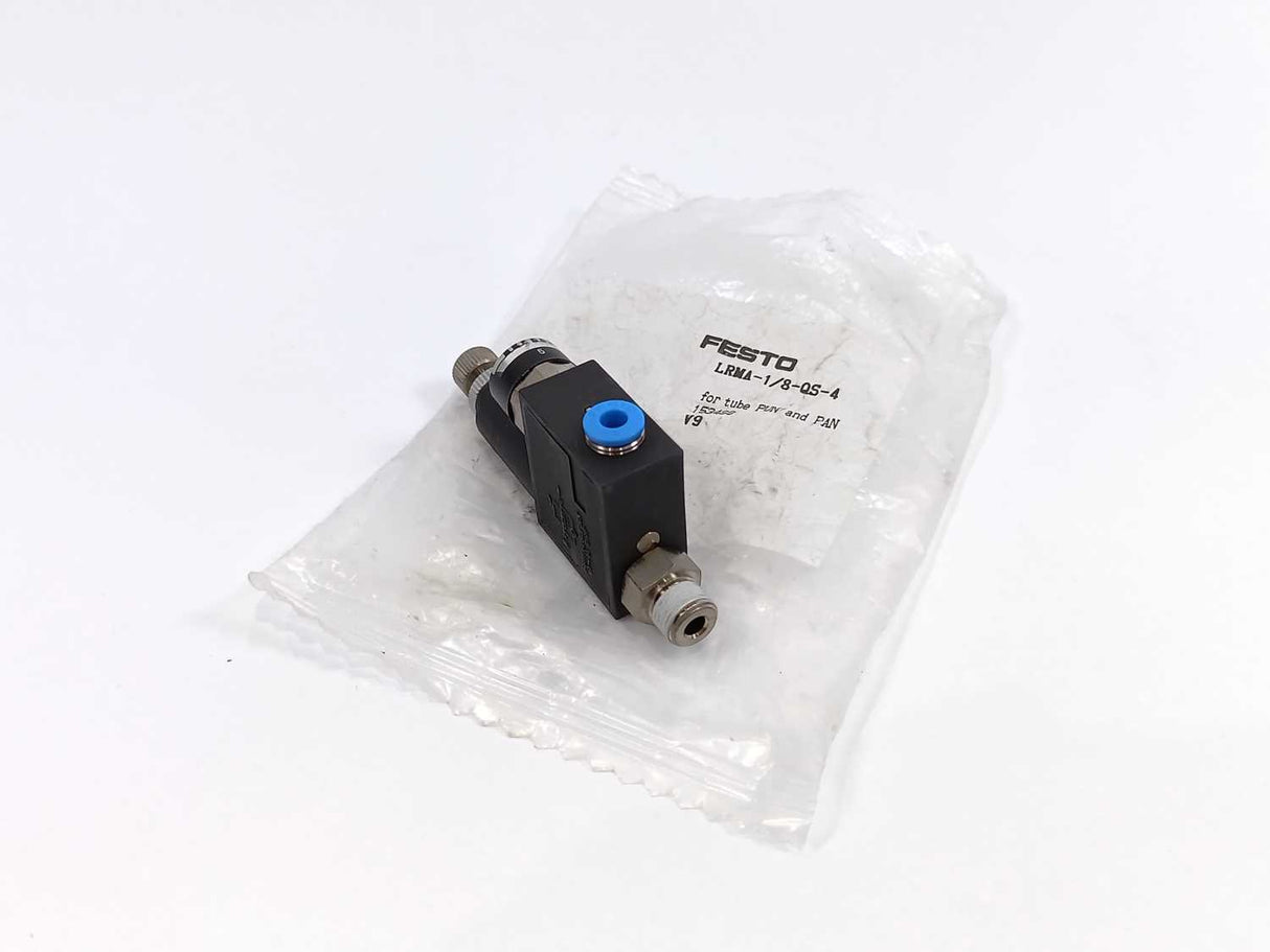 Festo 153489 LRMA-1/8-QS-4, Pressure Regulator With Pressure Gauge