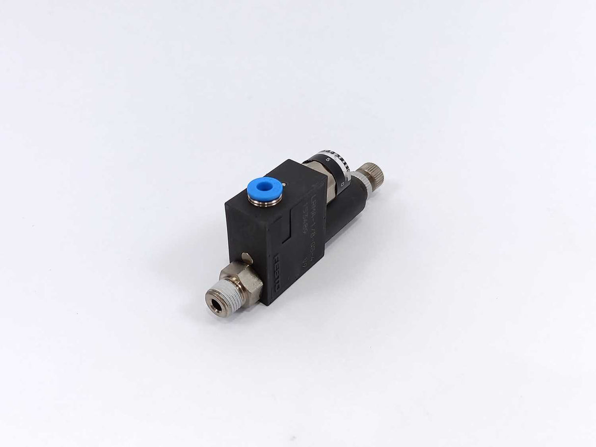 Festo 153489 LRMA-1/8-QS-4, Pressure Regulator With Pressure Gauge