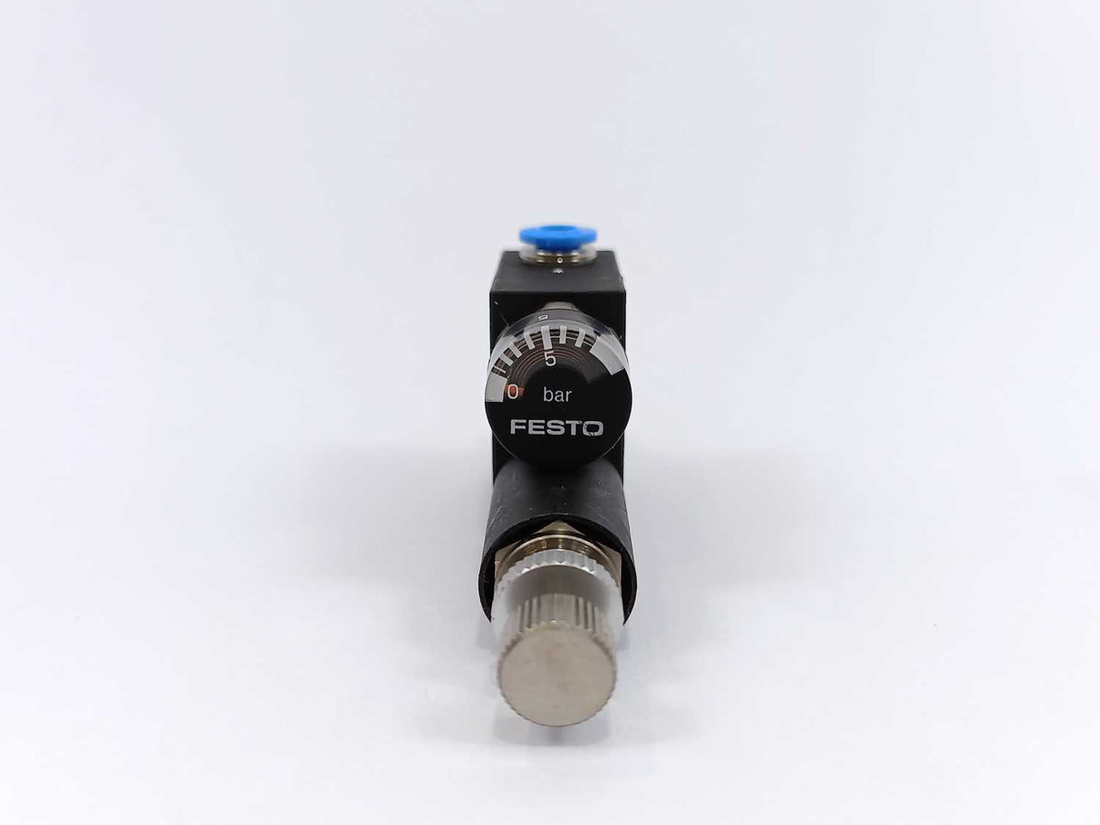 Festo 153489 LRMA-1/8-QS-4, Pressure Regulator With Pressure Gauge