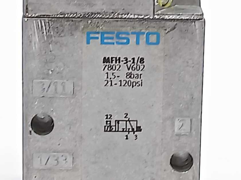 Festo 7802 MFH-3-1/8 Solenoid Valve