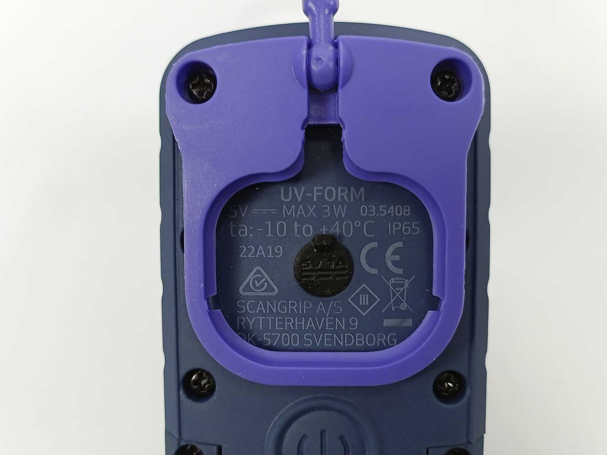 Scangrip 03.5408 Rechargeable LED work light with UV-light on top