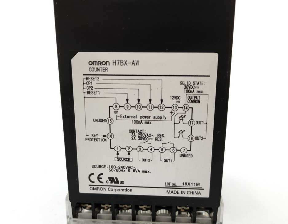 OMRON H7BX-AW Pre-Set Counter