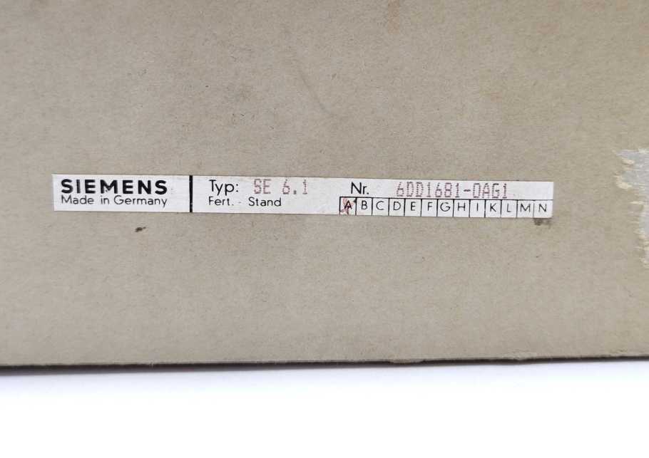 Siemens 6DD1681-0AG1 SIMADYN D Interface Module SE6.1