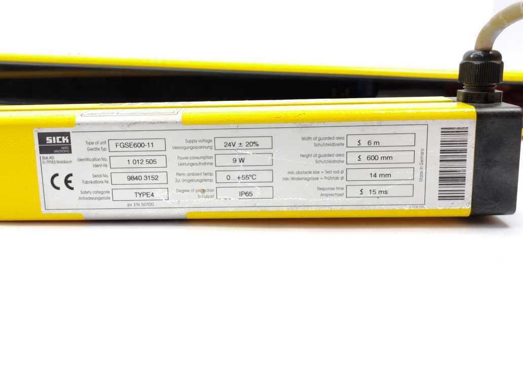 SICK 1012504 FGSS600-11 & 1012505 FGSE600-11