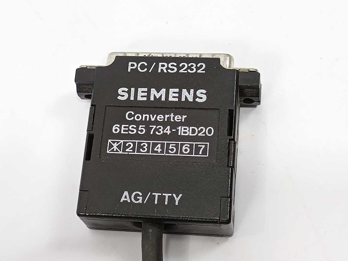 Siemens 6ES5 734-1BD20 SIMATIC S5, Plug-in Cable PC/RS232