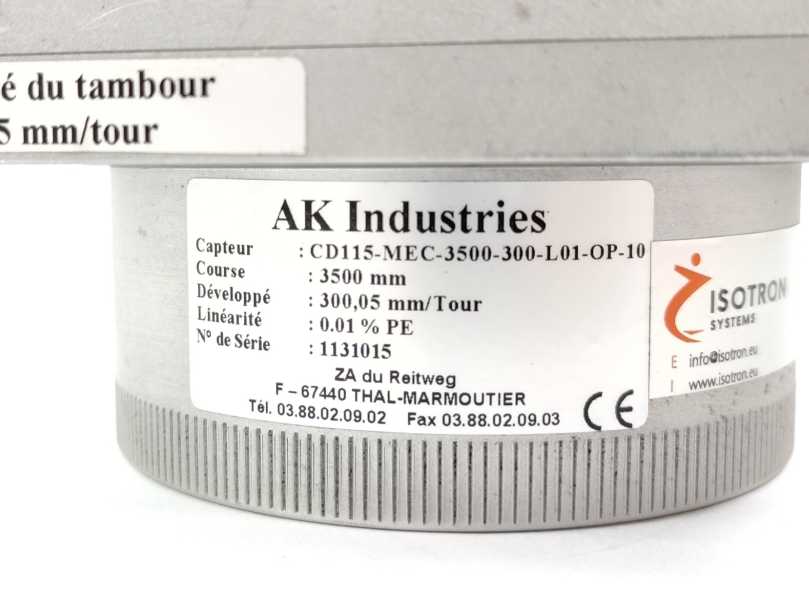 AK Industries CD115-MEC-3500-300-L01-OP-10 With HENGSTLER 0 566 423