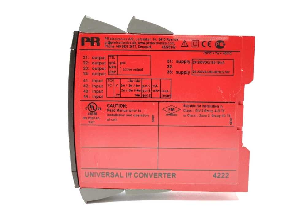 PR Electronics 4222 Universal I/f Converter