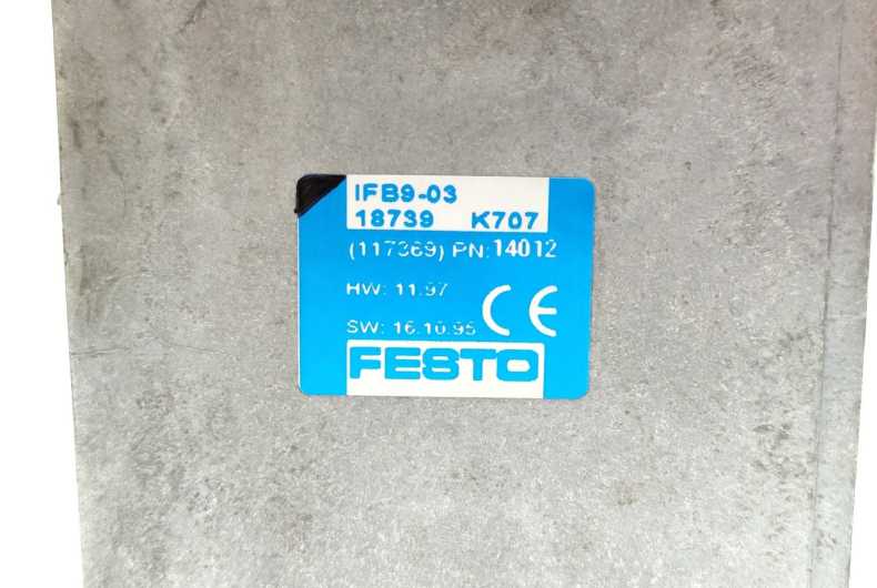Festo 18739 Bus Interface Module IFB9-03