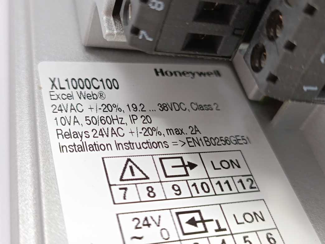 Honeywell XL1000C100 Excel Web Control System