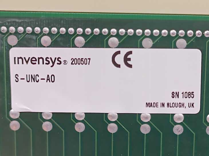 invensys S-UNC-A0 3/23357800-6 Analog Output Board
