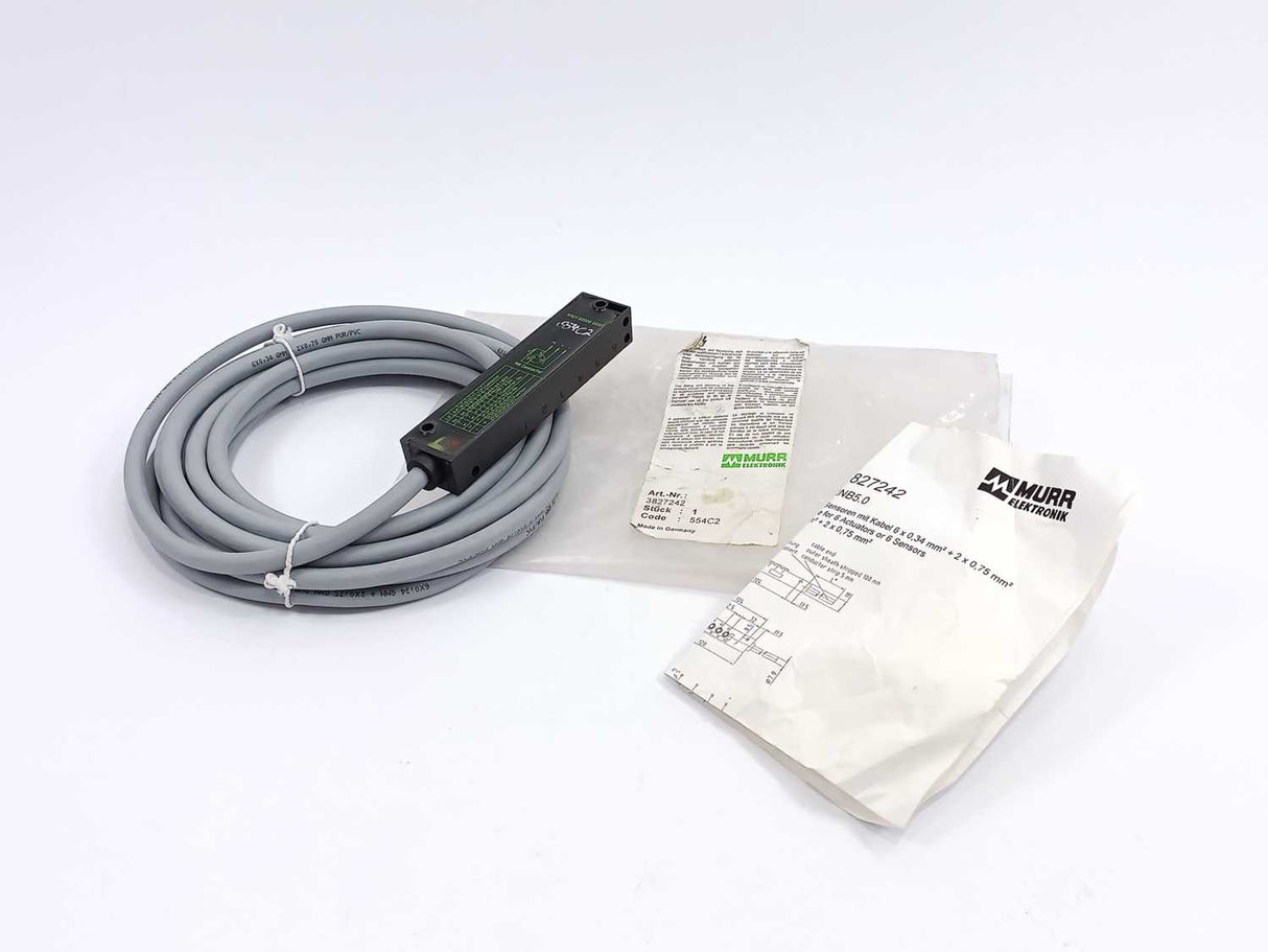 MURR Elektronik 3827242 EOL - PASSIVE-DI0° SMALL,6XM8,3POL,PRE-WIRED CABLE