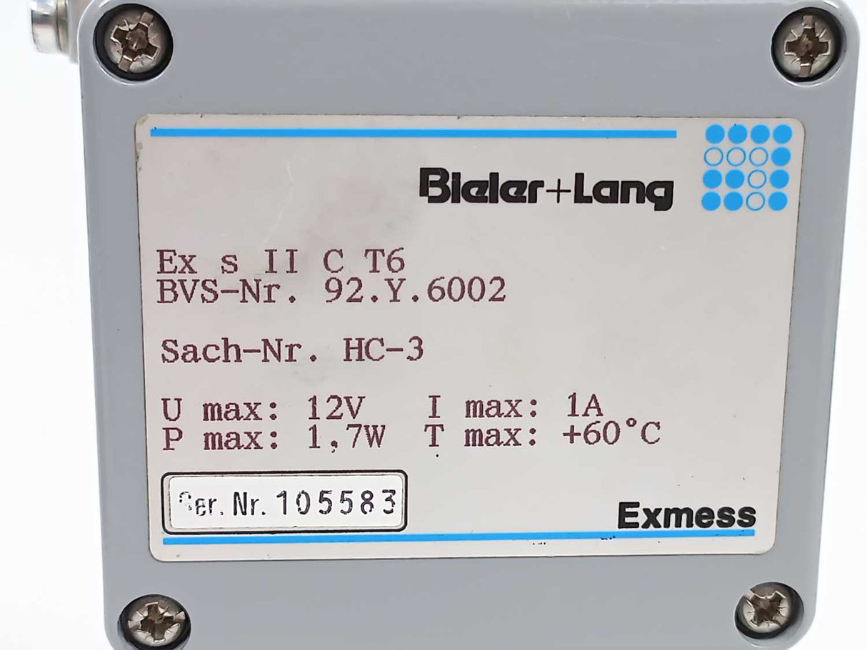 Bieler+Lang HC-3 92.Y.6002 Gas Monitor