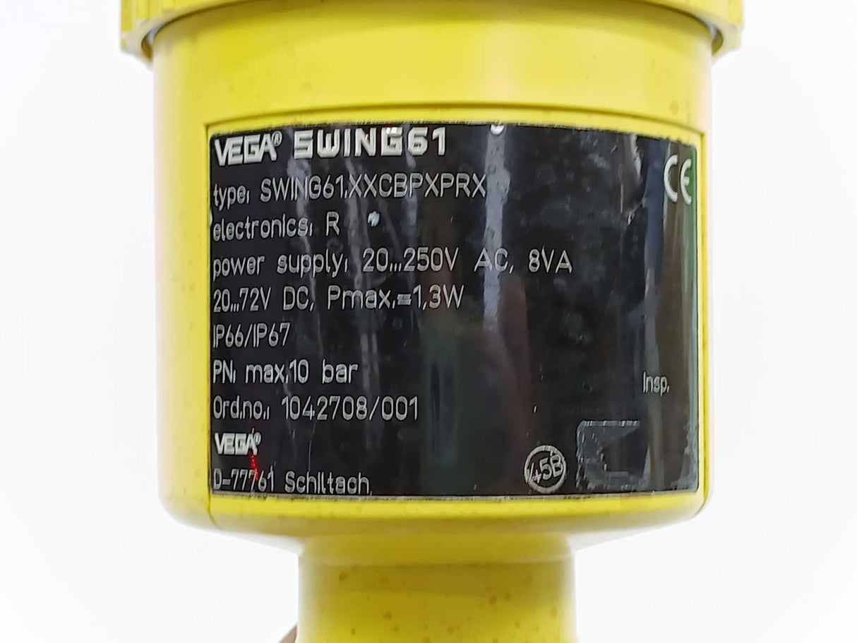 Vega 1042708/001 SWING61.XXCBPXPRX Vibrating Level Switch for Liquids