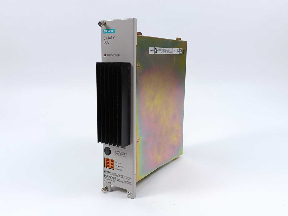 Siemens 505-6660 Simatic 505 110/220VAC Power supply