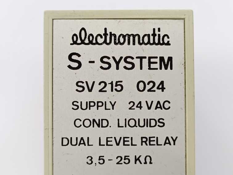 Electromatic SV215024 Dual Level Relay SV 215 024