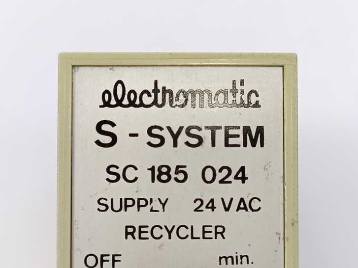 Electromatic SC 185 024 S-system recycler. OFF 0,5-10min., ON 0,8-18s.