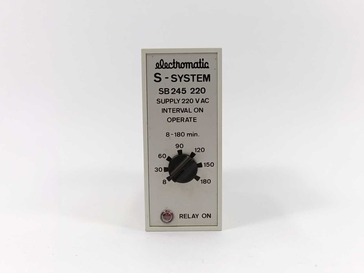 Electromatic SB 245 220 Interval On Operate. 8-180min.