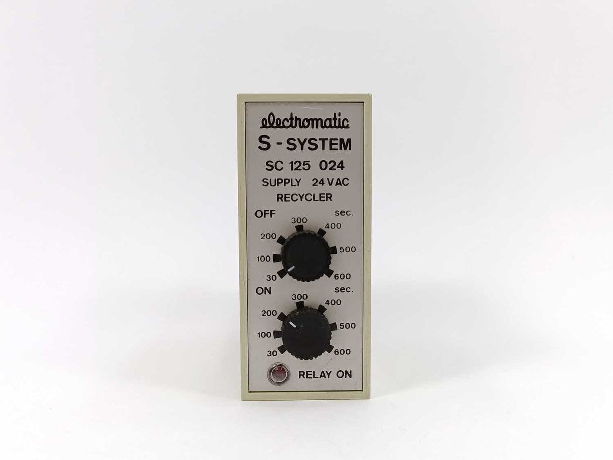 Electromatic SC 125 024 S-System Recycler. OFF 30-600sec., ON 30-600sec.