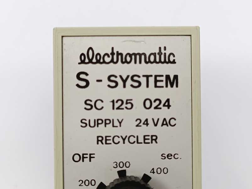 Electromatic SC 125 024 S-System Recycler. OFF 30-600sec., ON 30-600sec.