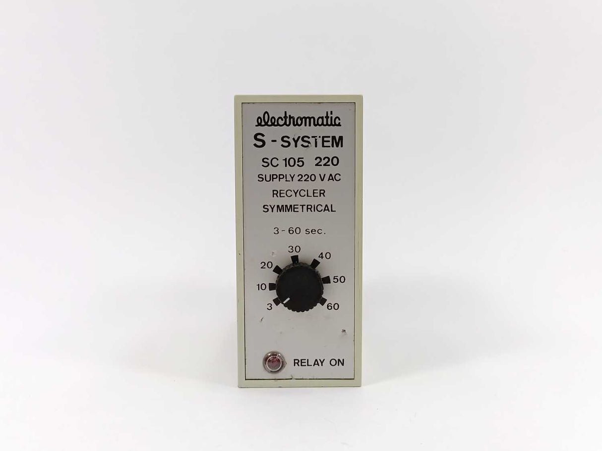 Electromatic SC 105 220 S-System Recycler Symmetrical. 3-60 sec.