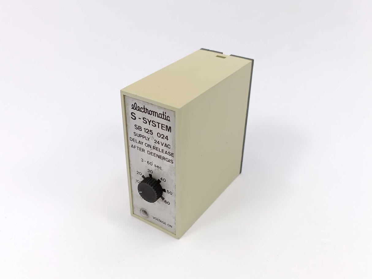 Electromatic SB 125 024 S-System Delay on Release After Deenergis 3-60sec.