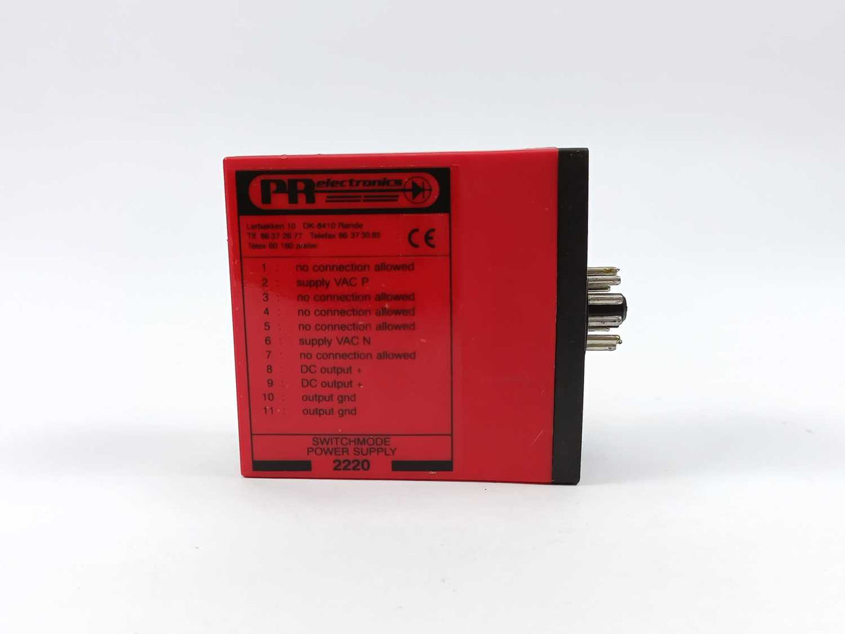 PR Electronics 2220 D1 SWITHMODE POWER SUPPLY, 24V, 15VA, 50/60 Hz