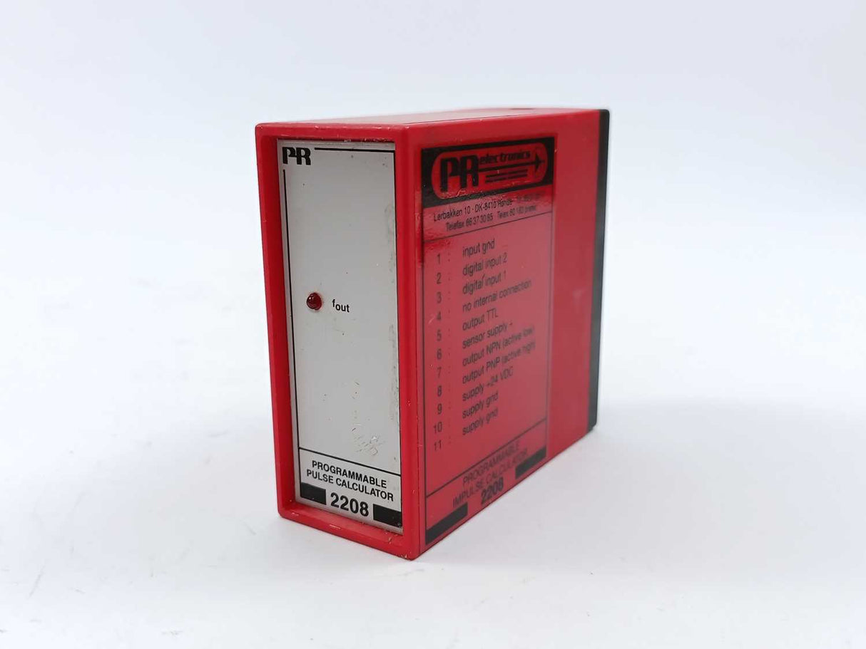 PR Electronics 2208 EC1D PROGRAMMABLE IPULSE CALCULATOR