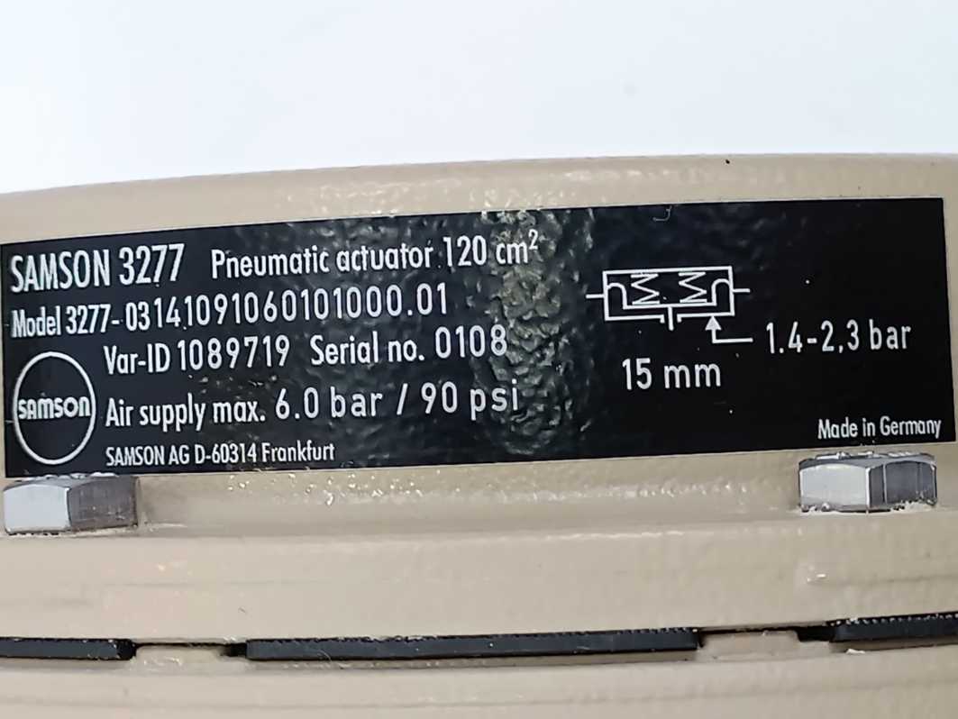Samson 3277-03141091060101000.01 3277 Pneumatic Actuator