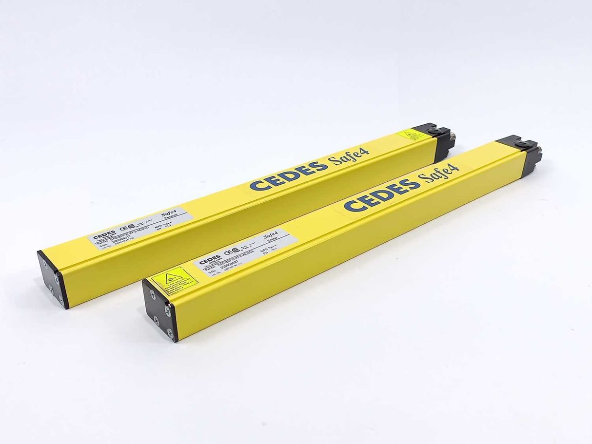 Cedes S4S-BRF2I-KF2-ACD4D Light Curtain Receiver & S4S-BEF2I-KF2-ACD5A Emitter