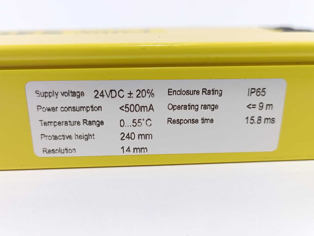 Cedes S4S-BRF2I-KF2-ACD4D Light Curtain Receiver & S4S-BEF2I-KF2-ACD5A Emitter