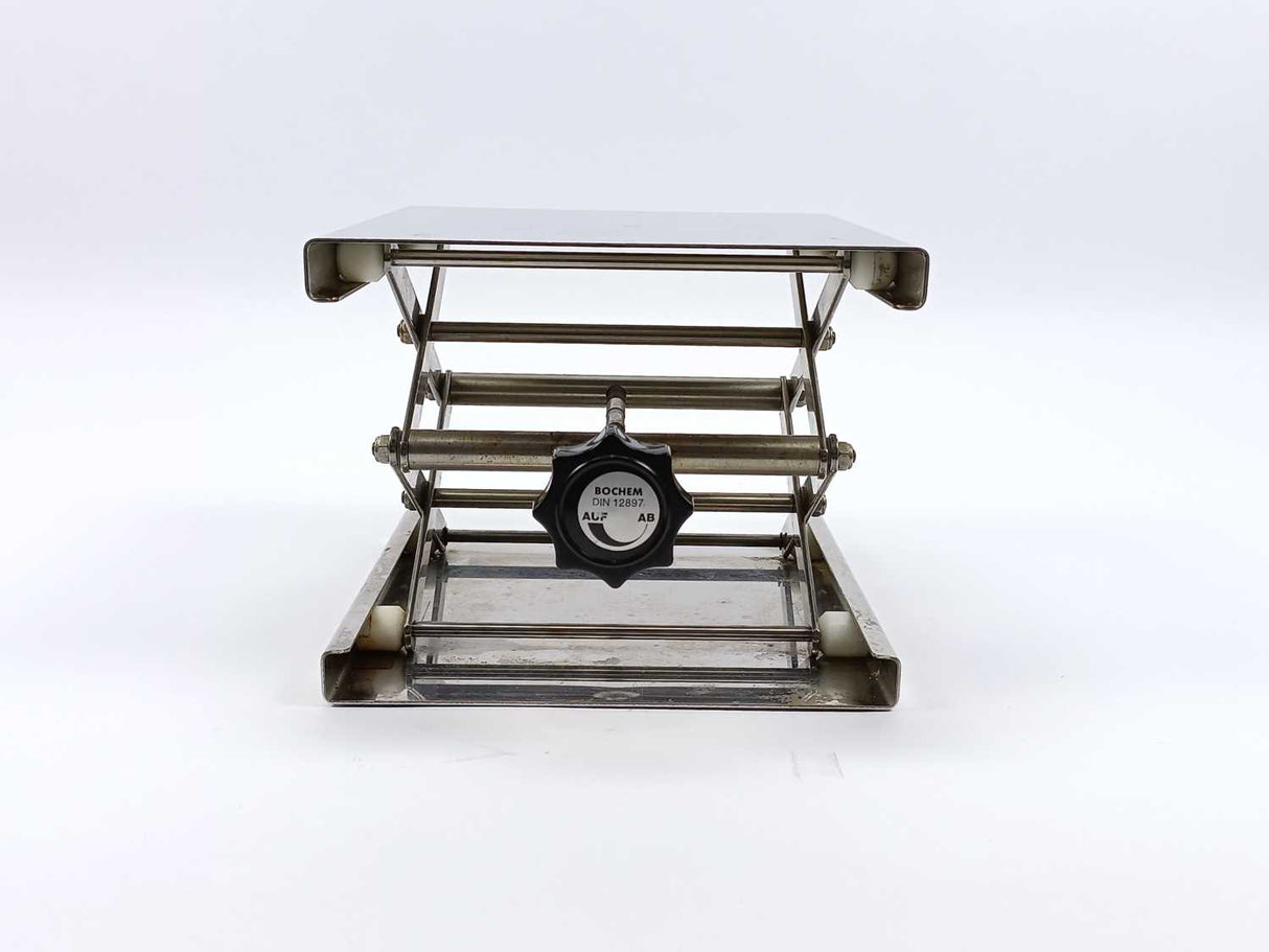 BOCHEM DIN 12897 Lab jack with metal knob, Aluminium Anodized 13X16X27,5