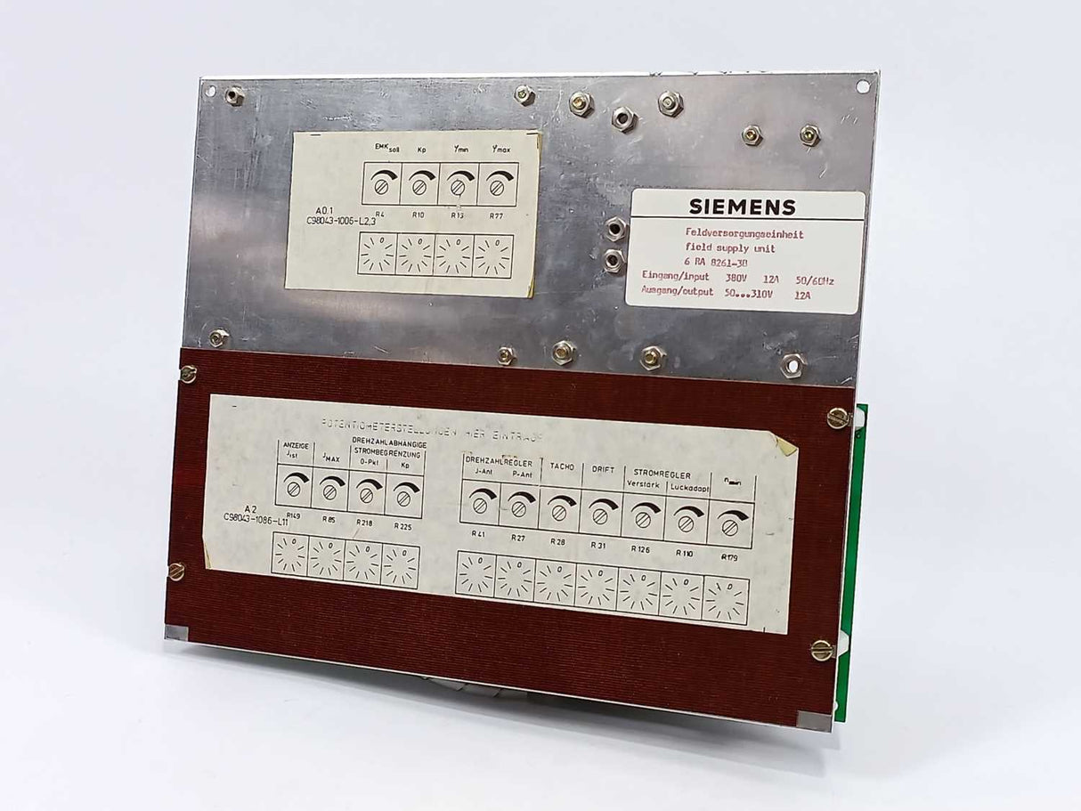 Siemens 6RA8261-3B Field Supply Unit