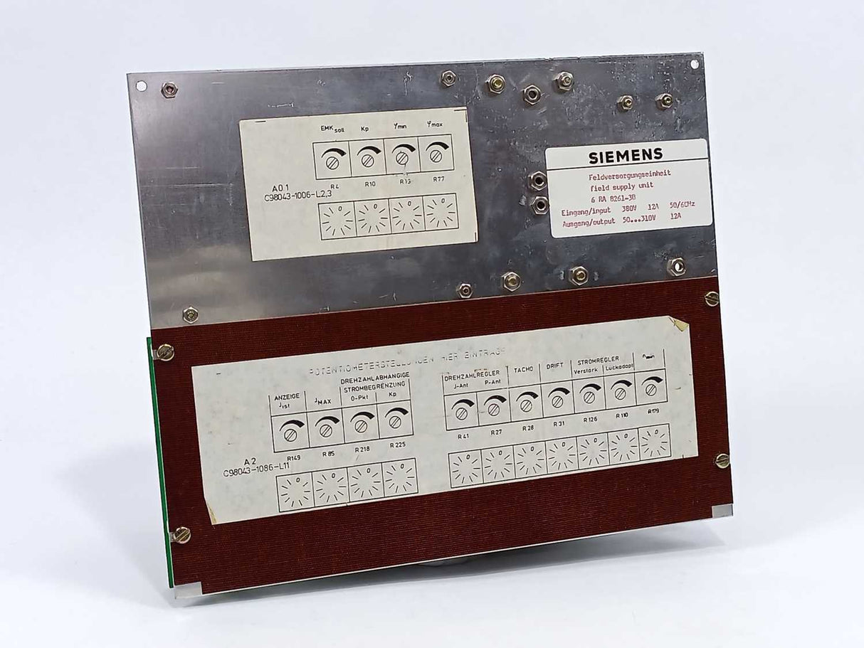 Siemens 6RA8261-3B Field Supply Unit