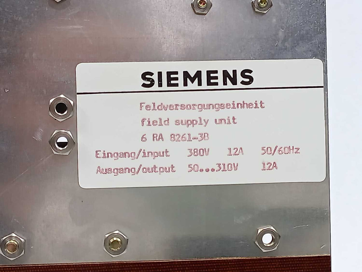 Siemens 6RA8261-3B Field Supply Unit