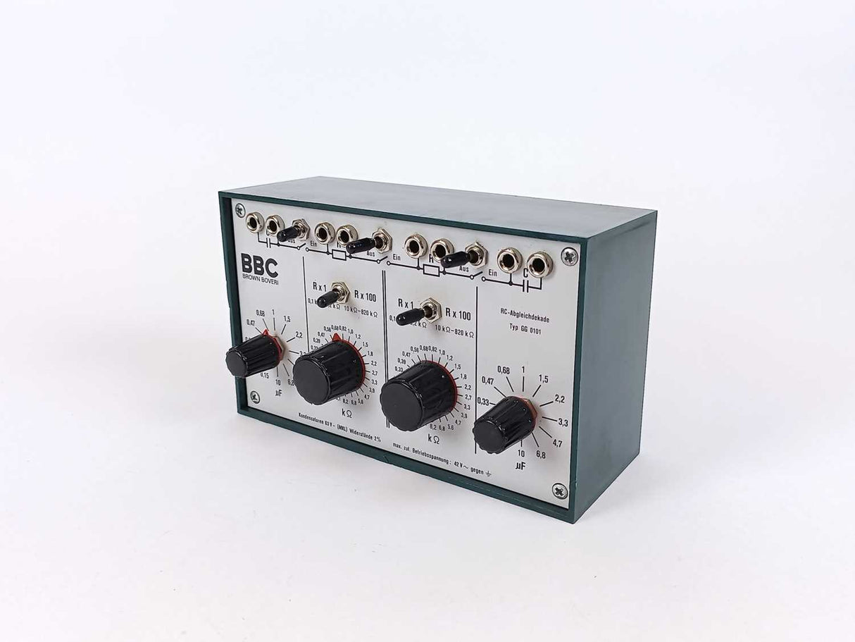 BBC Brown Boveri GG 0101 RC - Abgleichdekade Decade Resistance capacitance