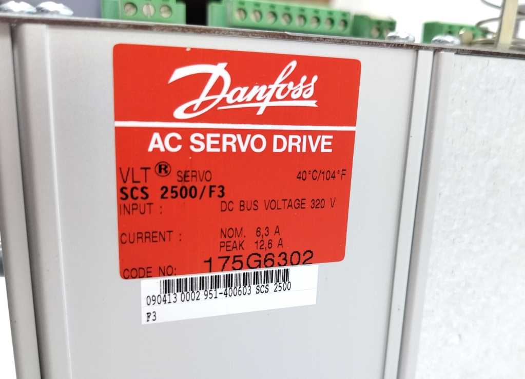 Danfoss 175G6302 SCS 2500/F3 AC Servo Drive