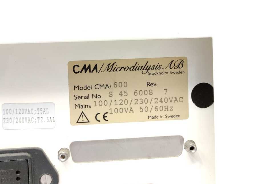 M Dialysis CMA 600 Microdialysis Analyzer Chemistry Analyser - Spare Parts