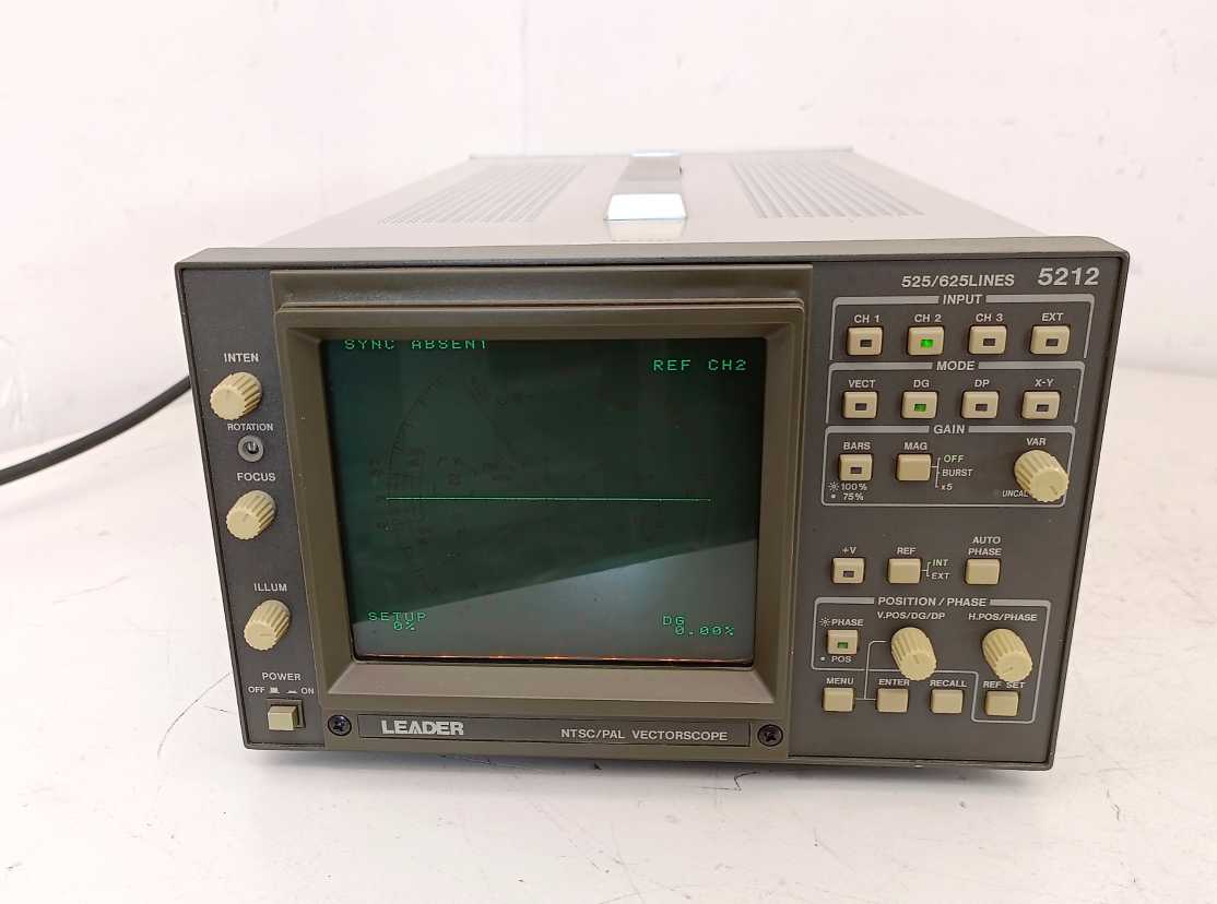 LEADER 5212 NTSC/PAL vectorscope LR 2427