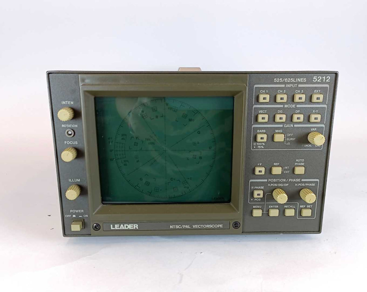 LEADER 5212 NTSC/PAL vectorscope LR 2427