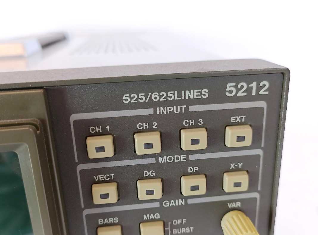 LEADER 5212 NTSC/PAL vectorscope LR 2427