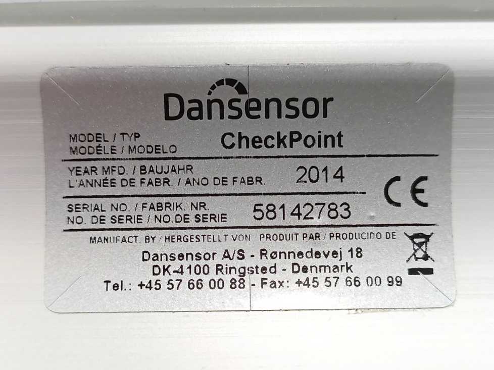 Dansensor Checkpoint O2 Portable Oxygen Analyzer Rechargable