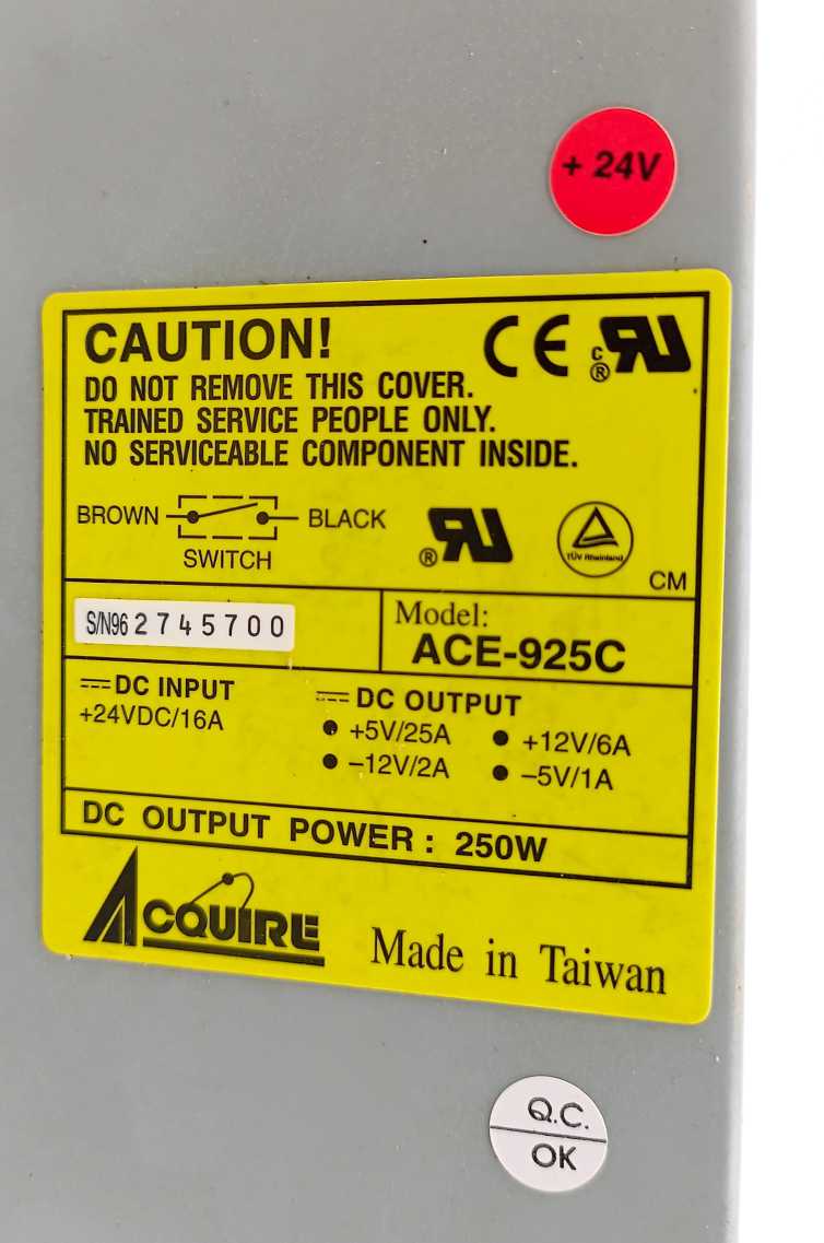 ACQUIRE ACE-925C Switching Mode Power Supply Unit 250w
