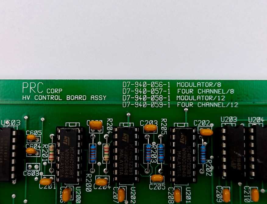 PRC D7-940-056-1 D7-940-188-1 HV Control Board Assembly