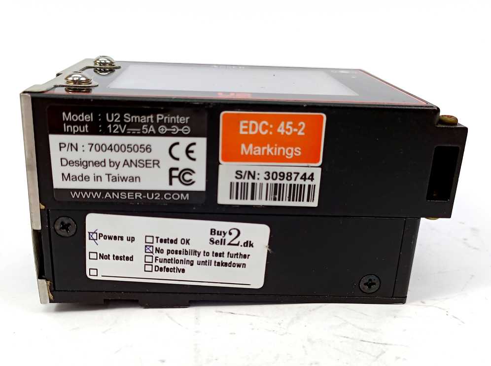 ANSER U2 Smart 7004005056 Thermal Inkjet Printer + Remote controller