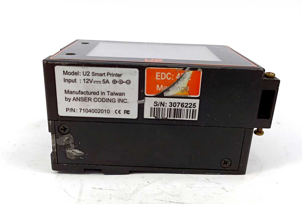 ANSER U2 Smart 7104002010 Thermal Inkjet Printer + Remote controller