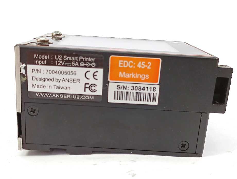 ANSER U2 Smart 7004005056 Thermal Inkjet Printer + Remote controller