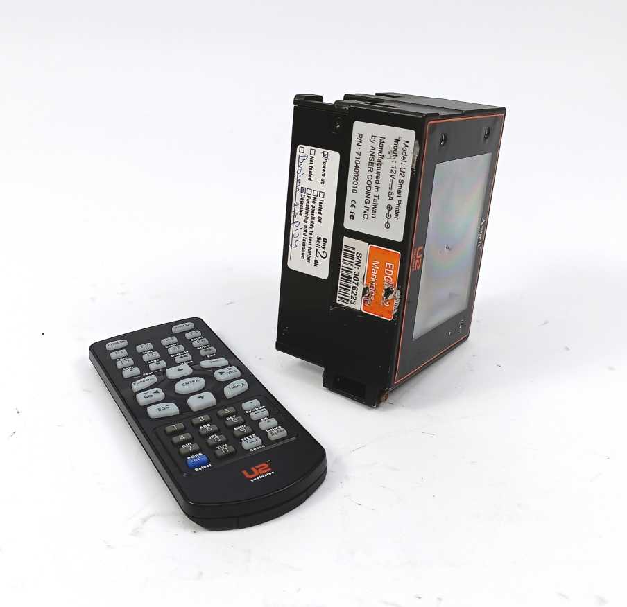 ANSER U2 Smart 7104002010 Thermal Inkjet Printer Defective + Remote controller
